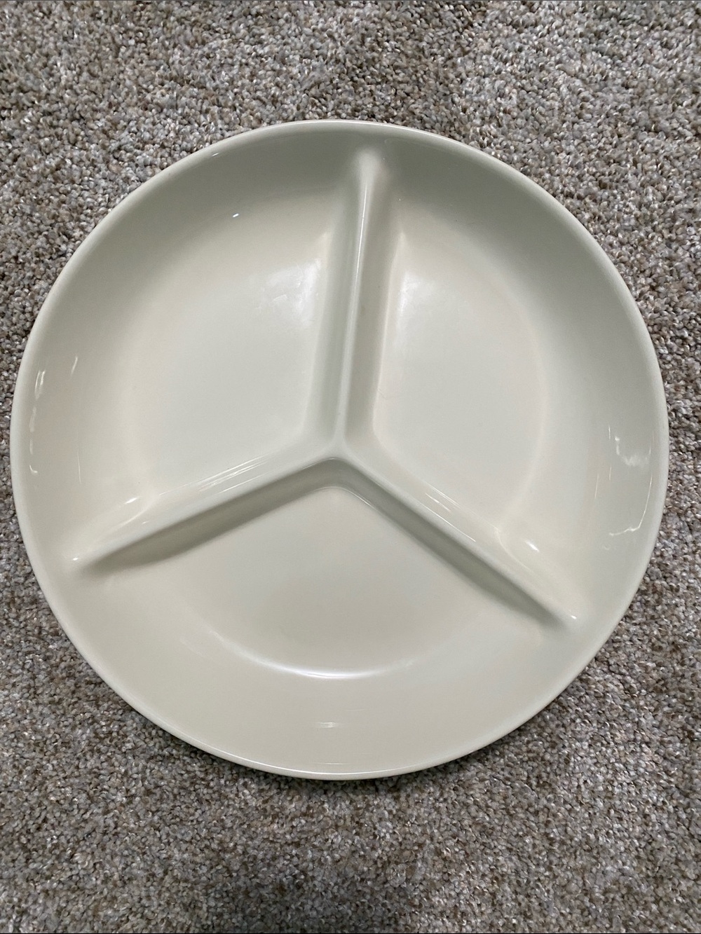 Lenox Cream Three-Section Round Serving Dish